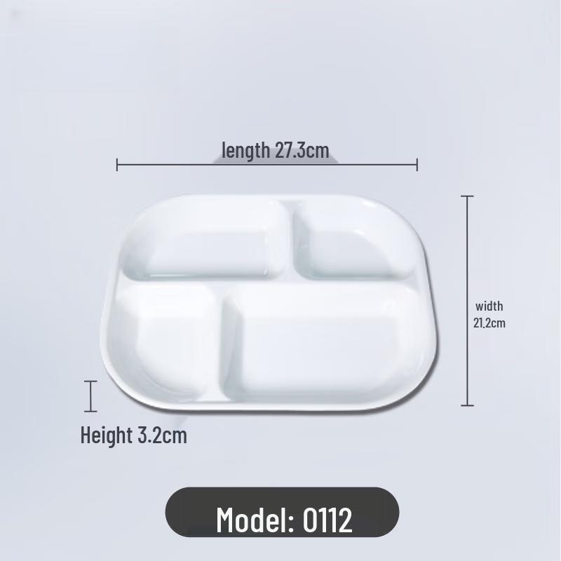 Wuhe Melamine Five-Compartment Bento Tray