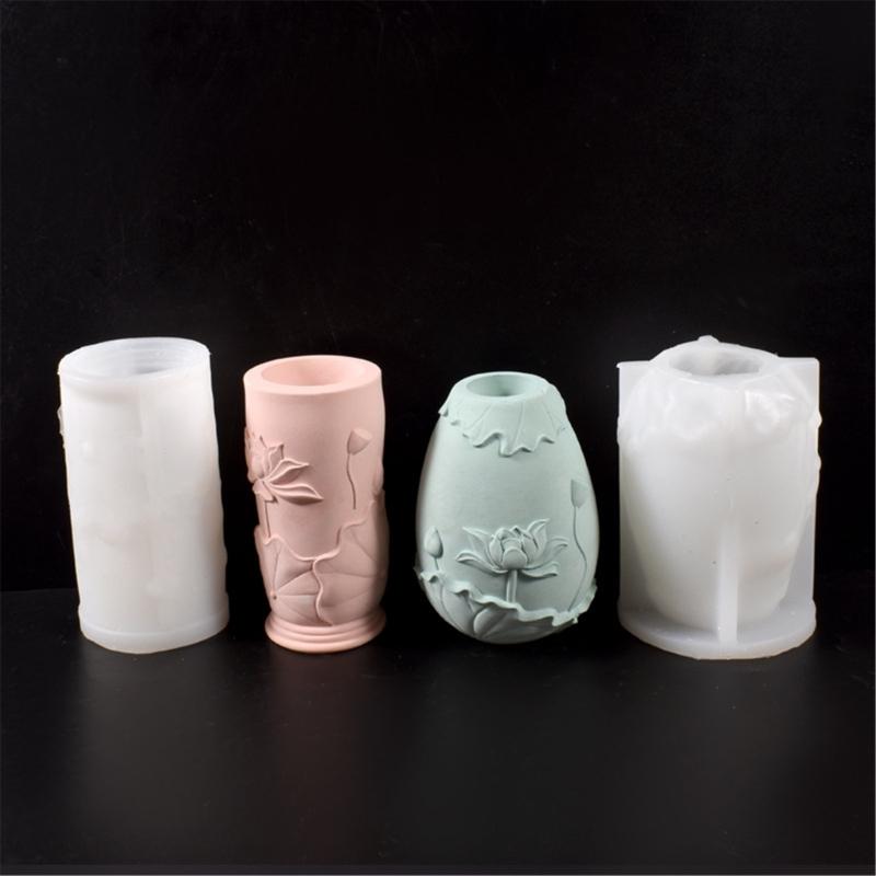 Flower Vase Planter Mold High Temperature Resistant Silicone Mould for Home Decoration Crafting Jewelry Accessories