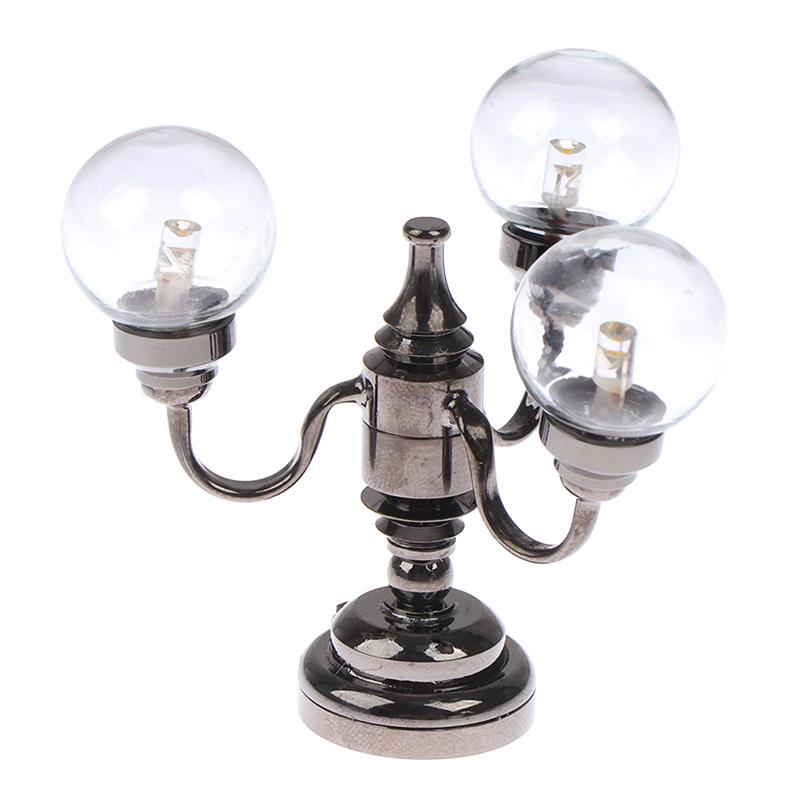 1:12 Кукольный домик Мини 3-х ламповый потолочный светильник Люстра Светодиодная лампа Настенный светильник Декор Игрушка