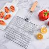 Stainless Steel Grilled Fish Net Clip Foldable Barbecue Net Rack Outdoor Barbecue Grilled Fish Plywood Net Barbecue