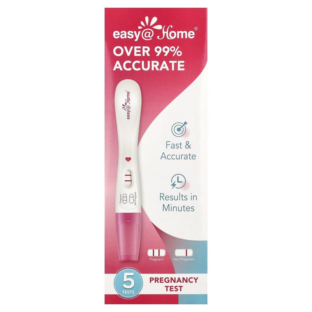 Easy@Home Pregnancy Test, 5 Tests