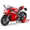 Большой размер 1/9 Ducatis Panigale V4S Сплав Гоночный мотоцикл Симуляция Литой металл Уличный мотоцикл Модель со светом Детский подарок