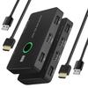 [Новинка 2026] AFFLIC HDMI KVM-переключатель, 2 входа, 1 выход, совместим с 4K@60Hz, для 2 ПК и 1 монитора, совместное использование клавиатуры, мыши и принтера, Stab