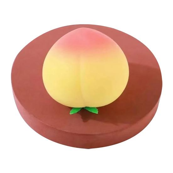 1/2Pcs Anxiety Relief Peach Squeeze Toy Realistic Peach Shaped Fidget Toy Anti-stress Decompression Simulation Fruit Sensory Slow Rising Stress