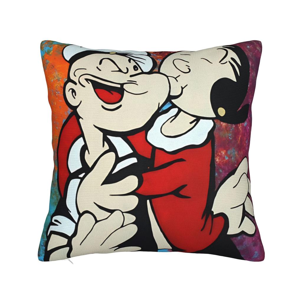 Bluto And Olive Oyl Pillow Case Soft Pillow Cover Vintage Pillowcases For Sofa Couch Bed Living Room