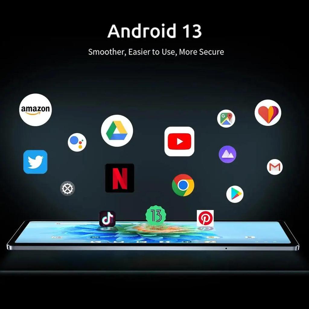 BMAX MaxPad I11 Plus 16 ГБ(8 ГБ ОЗУ + расширение 8 ГБ) 256 ГБ ПЗУ, 10,4-дюймовый восьмиядерный процессор T606, Android 13, двойной Wi-Fi, 4G Lte, SIM-карта для планшета