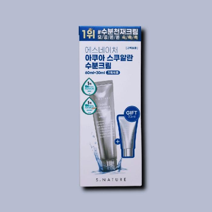 S.NATURE Aqua Squalane Moisture Cream 60ml+30ml Special Set (30277840)