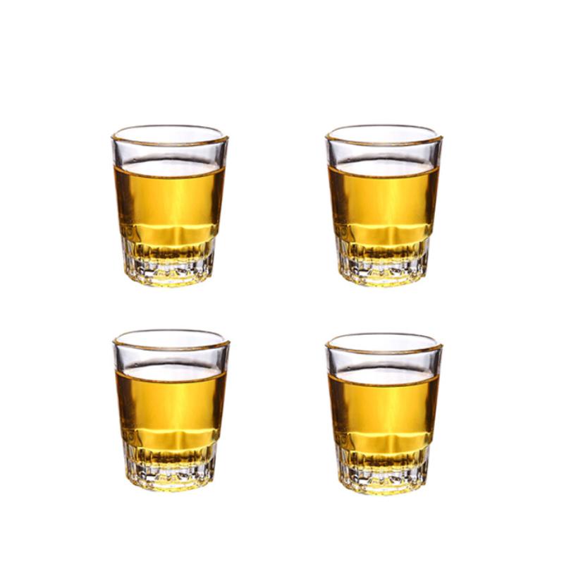 90 мл/71 мл Маленький винный бокал с толстым дном Классическая рюмка для крепких напитков Роскошный бокал для виски Бокал для высококлассного зарубежного вина Барные аксессуары