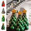 Latex Balloon Christmas Tree Balloon Set Christmas Theme Stars Golden Green Balloon  New Year