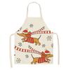 Cartoon Puppy Sleeveless Apron Home Daily Use