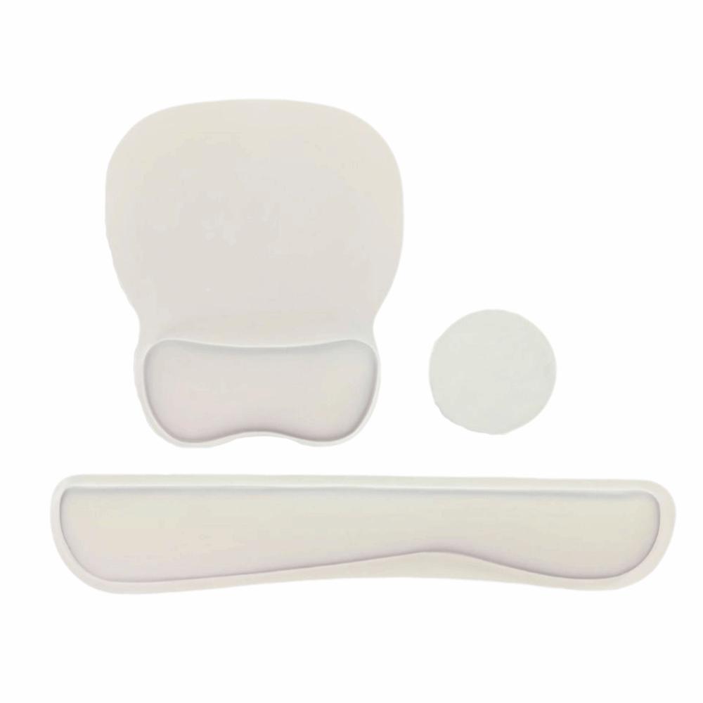 3Pcs Comfortable Mouse Wrist Support Pad Non-Slip Base Wristband Mouse Mat Desktop Accessories