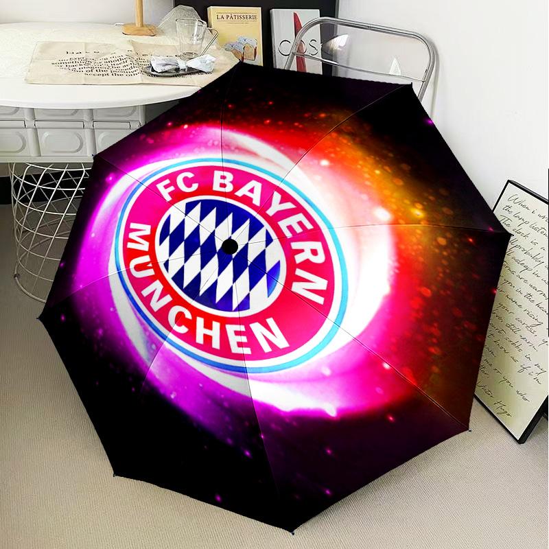 1 шт. Складной зонт FC Bayern München с принтом, автоматический зонт 8-спицевый для путешествий, кемпинга, подарки для фанатов, рождественские подарки