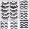 Professional Natural Long Handmade Flare Thick Cross 3D Faux Mink Hair Wispy Fluffy False Eyelashes