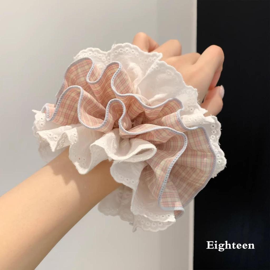 French-Korean Double-Layer Ballet Lace Extra Large Hair Scrunchie