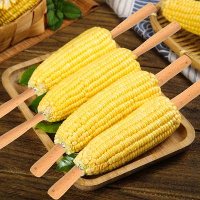 4 шт. металлические вилки для картофеля с 3 зубцами и ручкой из бука, многоразовые кухонные кукурузные шпажки, кухонная утварь