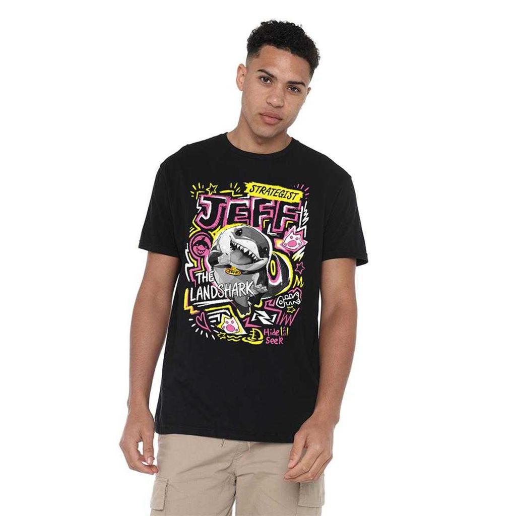 Marvel Rivals Унисекс Взрослая Футболка-маркер Джефф Ленд Шарк