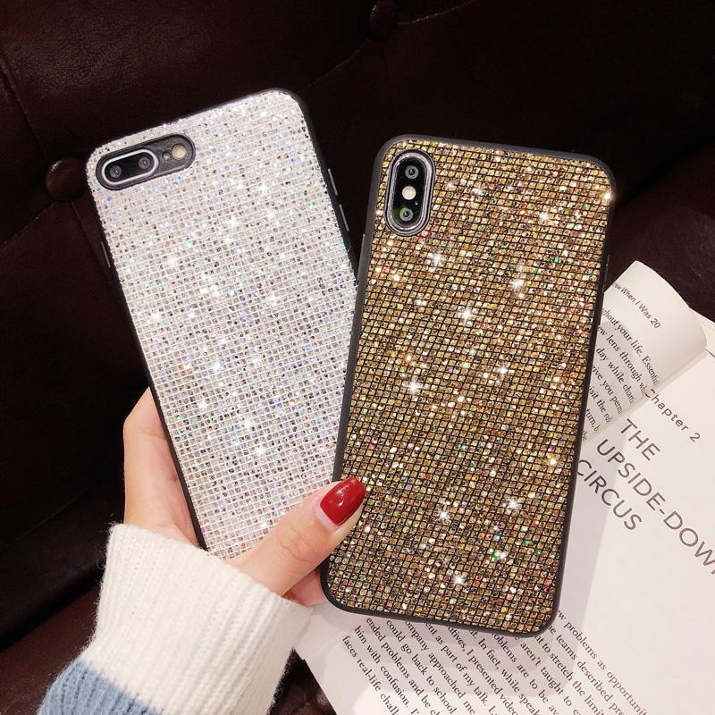 Women Glitter Bling Phone Case Luxury Soft Protective Back Cover For iPhone Samsung Huawei Honor Xiaomi Redmi