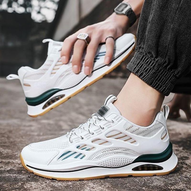 Летние новые мужские кроссовки Breathanle Air Cushion Кроссовки для бега Tennis Train Shoe Легкие нескользящие туфли на плоской подошве Tenis Masculino