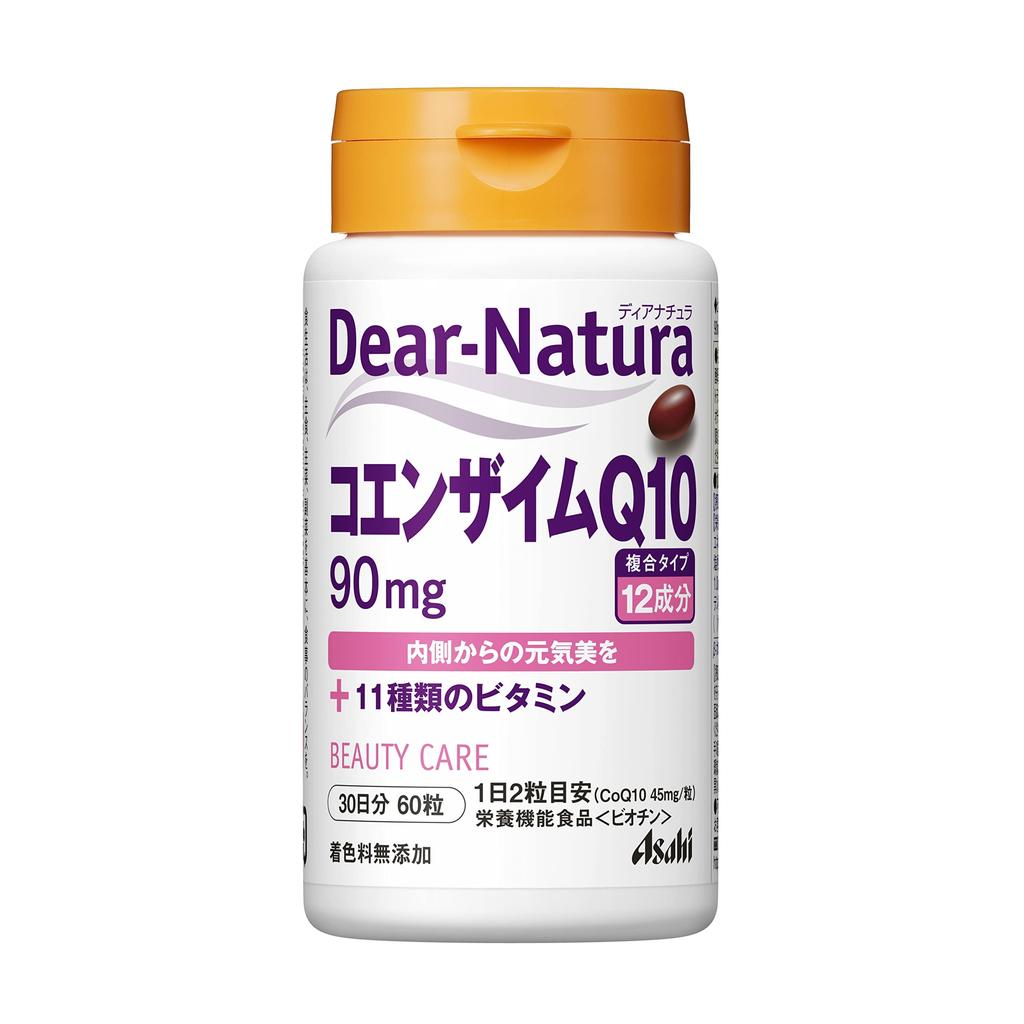 Dear-Natura Коэнзим Q10 Добавка 60 Капсул (30 дней) - Сделано в Японии компанией Asahi, Рекомендуется 2 капсулы в день