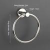 1/2Pcs Bathroom Towel Ring Holder Stainless Steel Bathroom Round Towel Ring Wall Mount Round Bathroom Shelf Bathroom Accessories