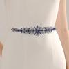 Fashion Hand-stitched Heavy Duty Belt Handmade Sparkling Rhinestone Waistband for Women Bridal Wedding Dress Belt Accessories