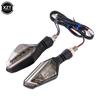 2PCS Motorcycle LED Turn Signal Light DRL Daytime Running Lights Indicator Blinker Lamp for Kawasaki BMW Hayabusa Yamaha Honda