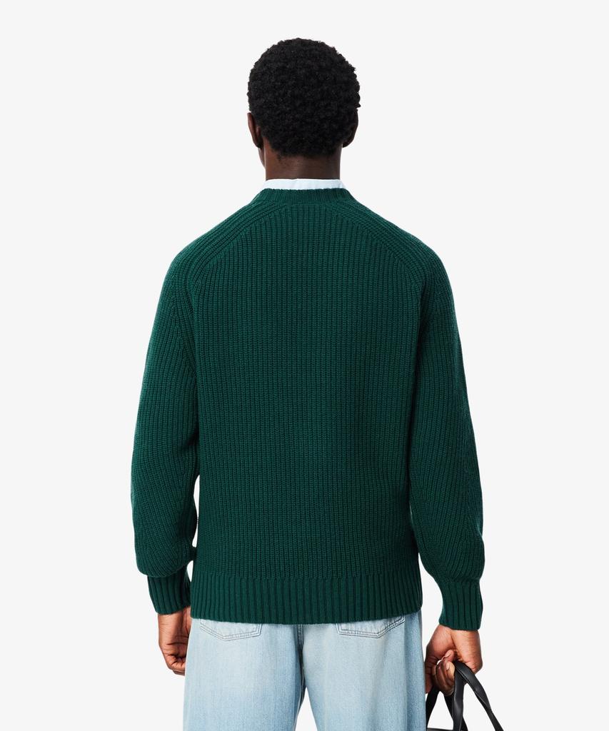 LACOSTE Men'S Rib Knit Crew Neck Sweater Ah3142-55N Yzp