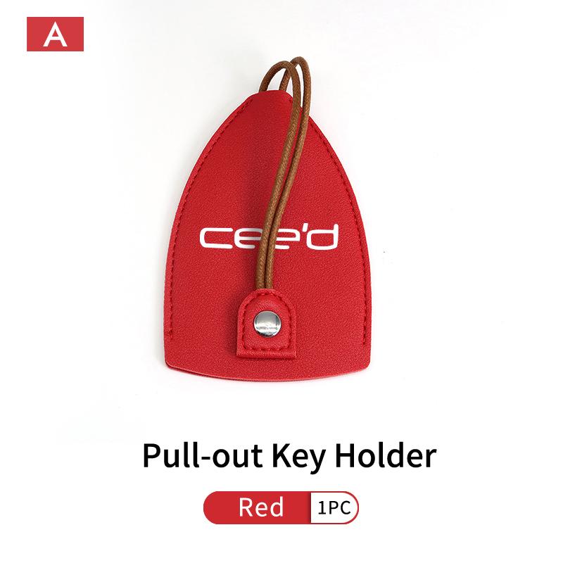 Car Keychain Case Zipper Carbon Fiber Key Protector Cover For KIA Ceed Sportage Rio K5 K2 Cerato Proceed Venga Sedona