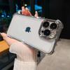 Electroplated four-corner airbag shell for new style phone case with lens film, iPhone 16 shockproof protective cover