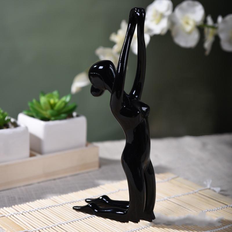 Resin Crafts Jane European Creative Abstract Yoga Girl Decoration Living Room Home Decoration