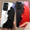 Черно-белые изображения для Samsung Galaxy A15 5G 54 4G 51 50 24 35 90 71 12 51 53 52S 80 22 34 Черный чехол для телефона из закаленного стекла