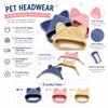 Cute Cat Ear Pet Hat Soft Corduroy Adjustable Chin Strap Kitten Headwear Photo Prop Party Cosplay Accessory for Small Cats