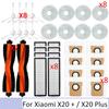 ABMH-34 шт. Для робота-пылесоса Xiaomi X20+ X10+ /X20 Plus Аксессуары Основная боковая щетка Ткань для швабры Мешок для пыли Фильтр