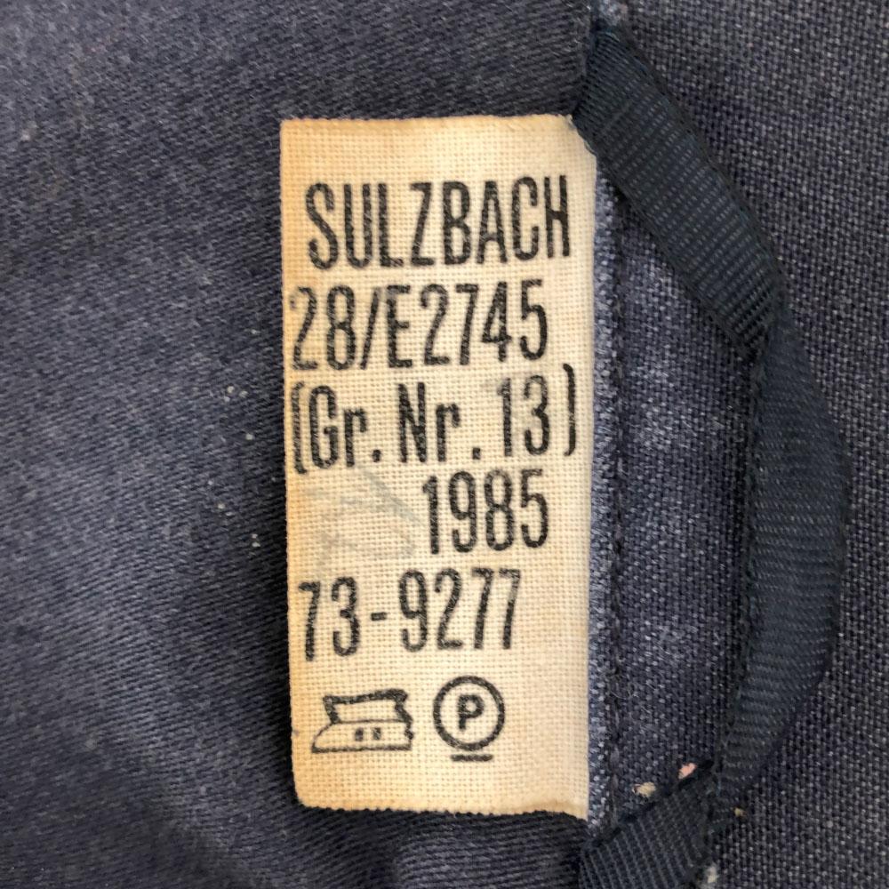 НЕМЕЦКАЯ ВОЕННАЯ 80-х Герб Военная куртка Темно-синий Старый винтажный Мужская Б/У