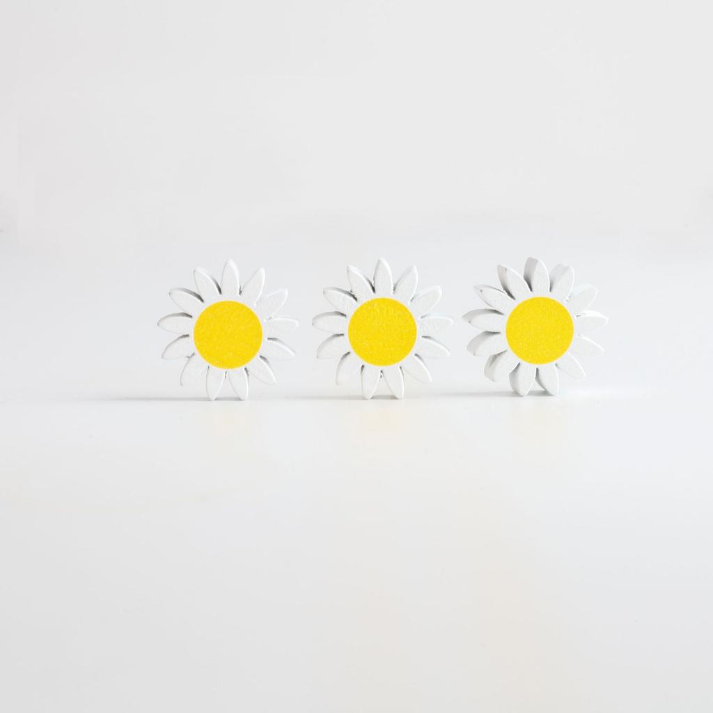 5 шт. Желтые белые ромашки подсолнечника деревянные бусины для изготовления ювелирных изделий заколки для волос веревки подвески ручной работы принадлежности для бисероплетения аксессуары