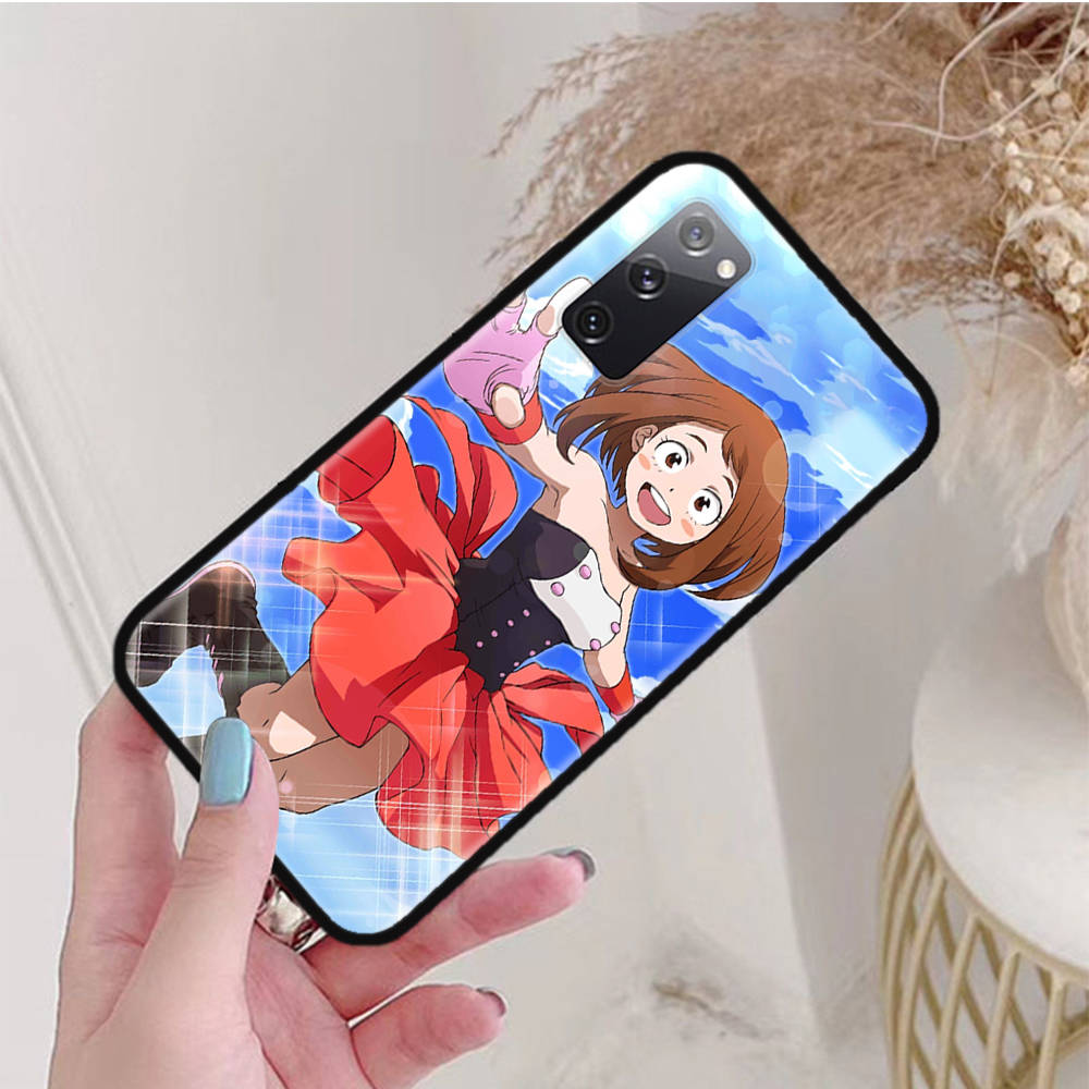 Черный чехол для Xiaomi Poco X6 X4 M5 M6 F5 F6 C65 C55 C50 C51 C40 Pro Redmi 14C A3X 13C 12C 11T 10A 9C Note 7 6 8A Plus W-49 My Hero Academia