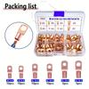 NEW 60pcs Car Copper Battery Cable Lugs Battery Wire Plugs Grommets Ring Terminal Connectors SC Terminals For Automotive Tool