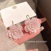 Vacation Rose Flower Earrings Korean Style Women's Jewelry Lovely Flower Stud Earrings  Party