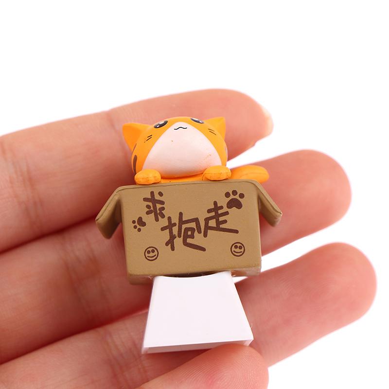 1шт мультяшный кот клавиши клавиатуры трехмерные милые аниме механические колпачки