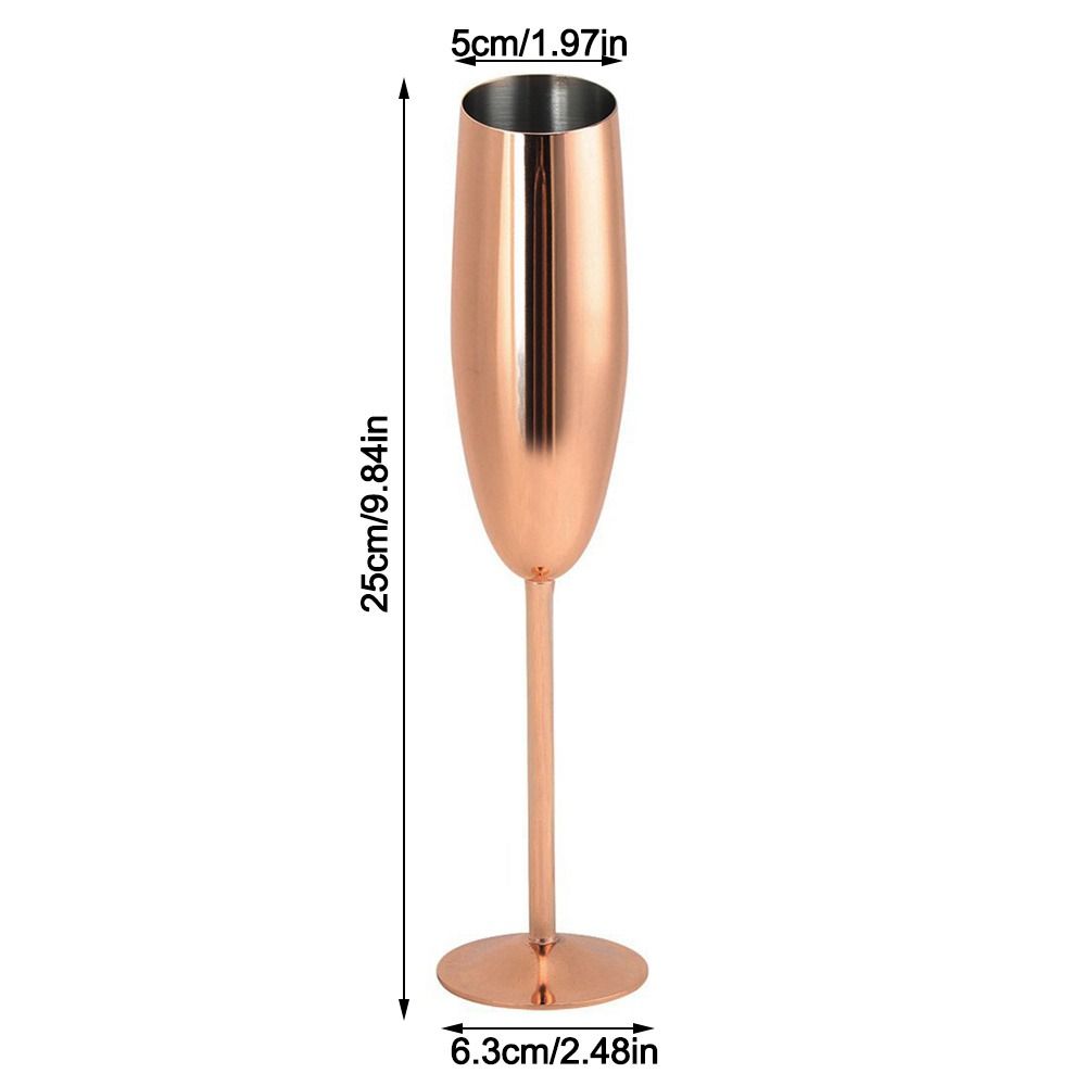 Бокал для вина из нержавеющей стали Rose Gold, бокал из нержавеющей стали 304, элегантные бокалы для шампанского, свадьба