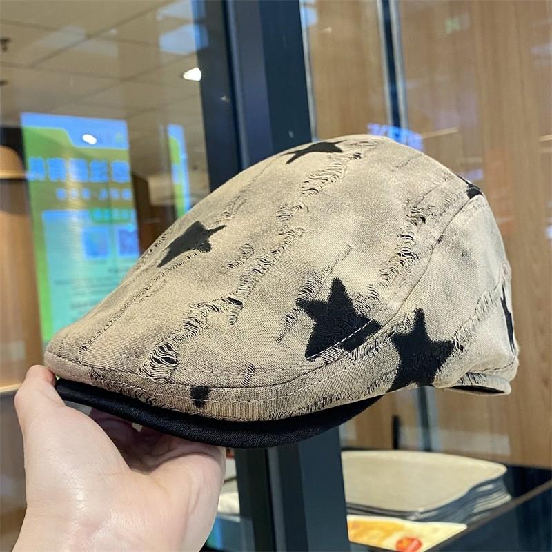 Star Pattern Vintage Baseball Cap For Women With Sun Protection And Breathability Summer Style