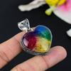 Rainbow Solar Quartz Gemstone 925 Sterling Silver Jewelry Pendant 2.40" KG-99