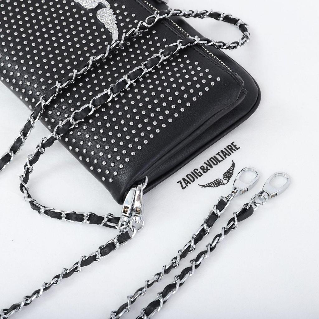 Новая женская сумка-клатч через плечо с крыльями и стразами 2025