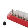 2Pcs Ground Power Distribution Block Bus Bar, 4x M6 Posts 3x M4