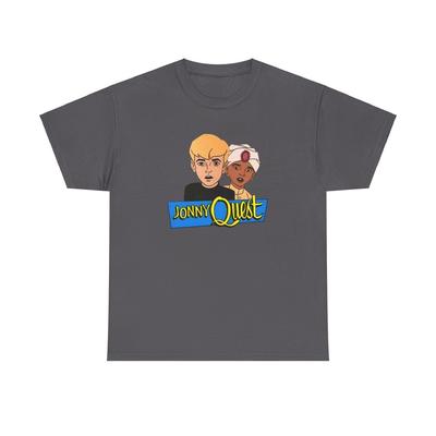 Хлопковая футболка Jonny Quest & Hadji, Классическая мультяшная унисекс футболка, Унисекс футболка Quest