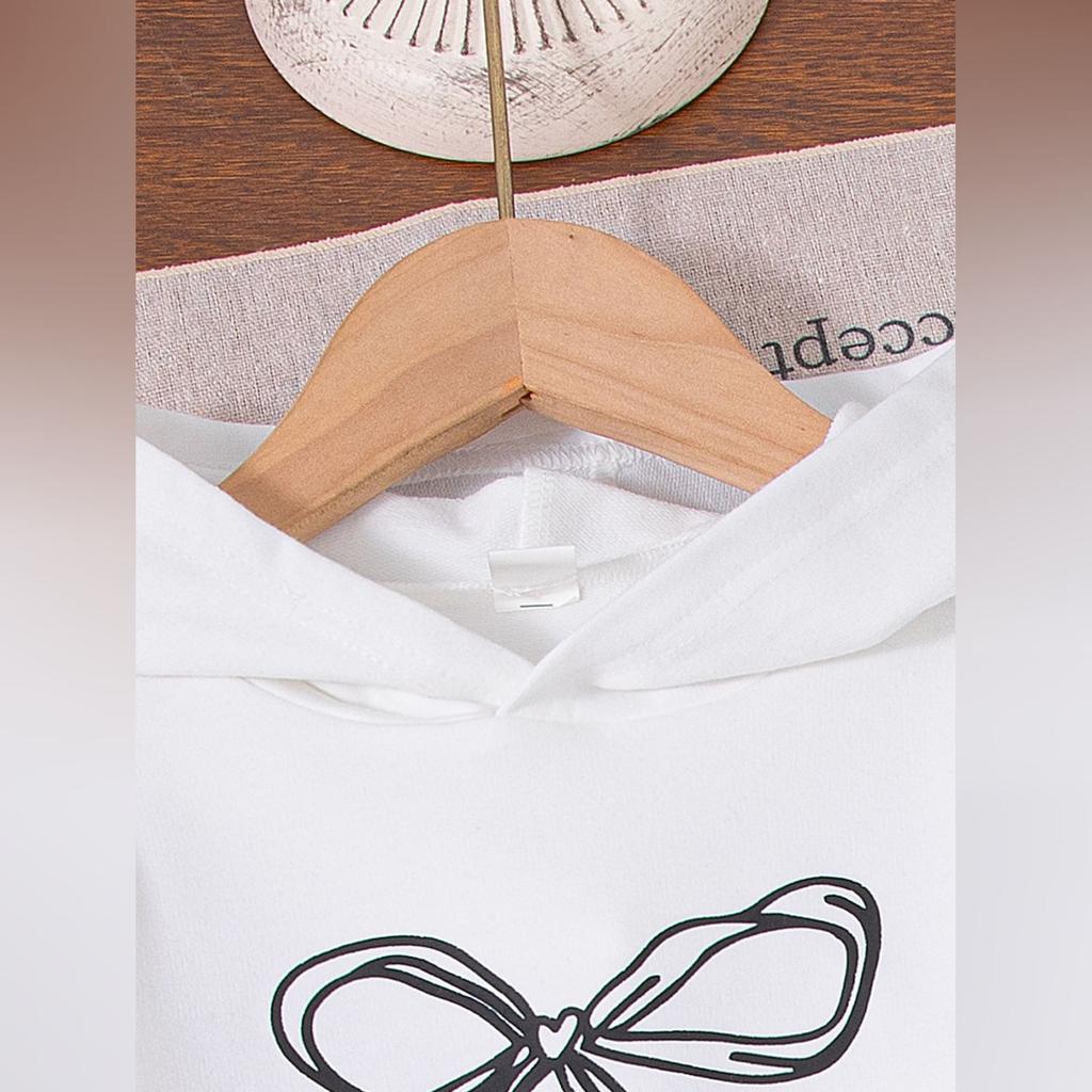 Kids Cartoon Casual Fashion Outfit Set Long Sleeve Top & Pants