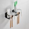 Держатель для зубной щетки из нержавеющей стали, креативный держатель для зубной пасты, подстаканник для зубной щетки, полка для ванной комнаты, аксессуары для дома