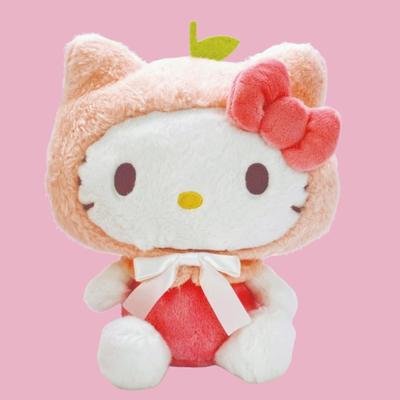 Nakajima Corporation Hello Kitty Пастельная фруктовая накидка плюшевая игрушка S 205841-25 В20 x Ш21 x Г12 см