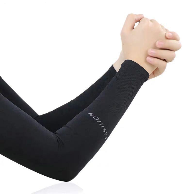 Unisex Ice Silk UV Protection Arm Sleeves for Summer Sports & Cycling