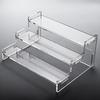 Acrylic Riser Display Stand 3 Layer Detachable Space-Saving Perfume Makeup Organizer for Countertop or Desktop